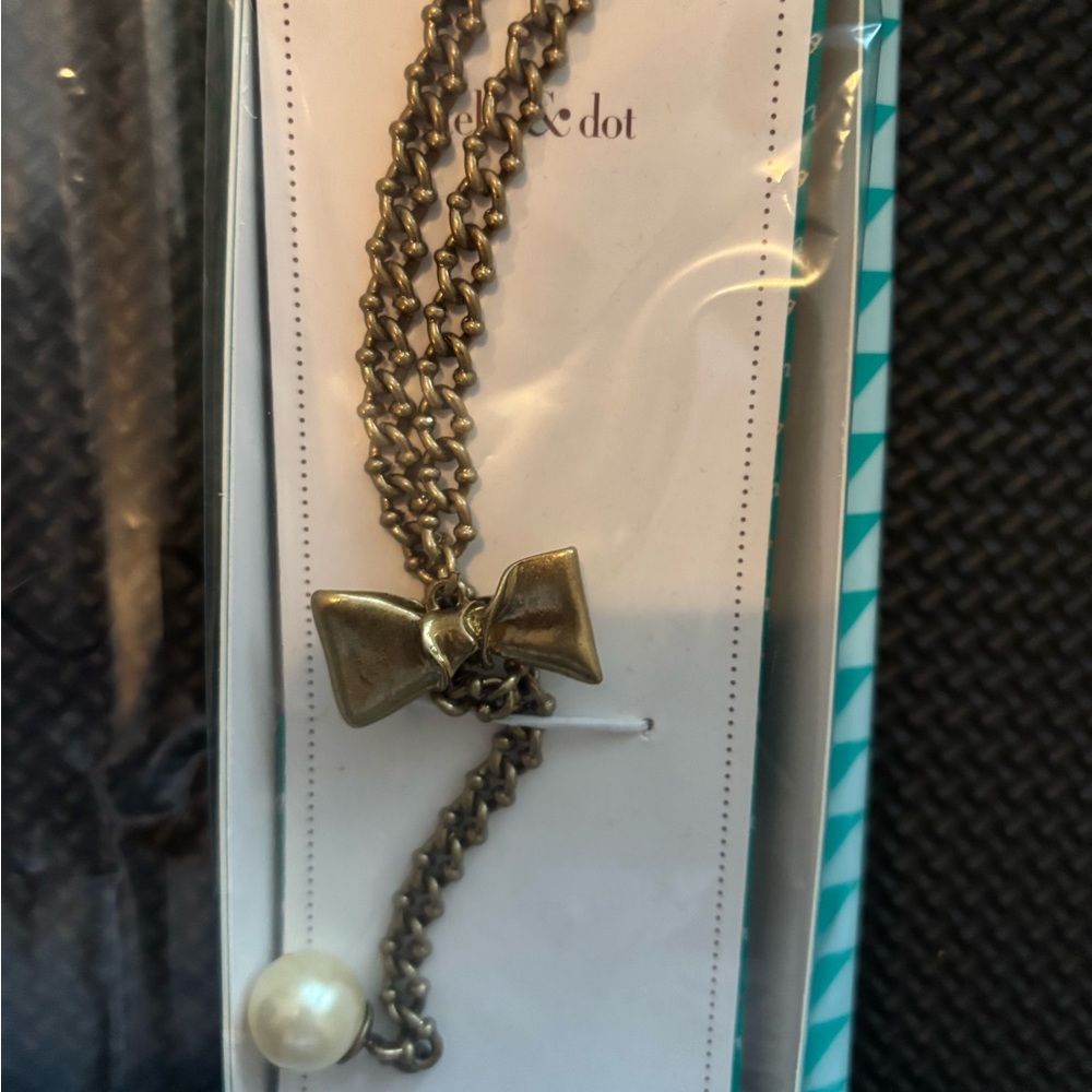 Stella & Dot Gold Necklace with Timeless Design